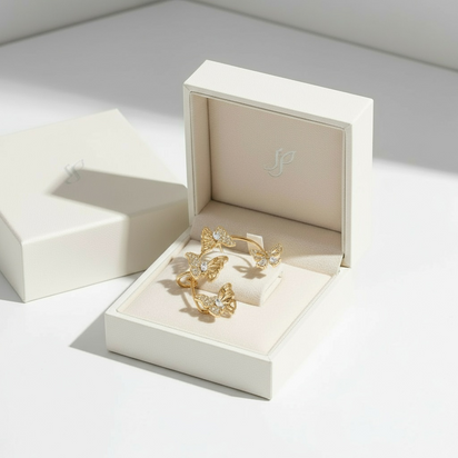 Boucles d'Oreilles Papillon Éclatantes™